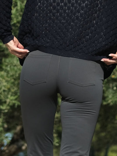 Lule Straight Pocket Pant Charcoal