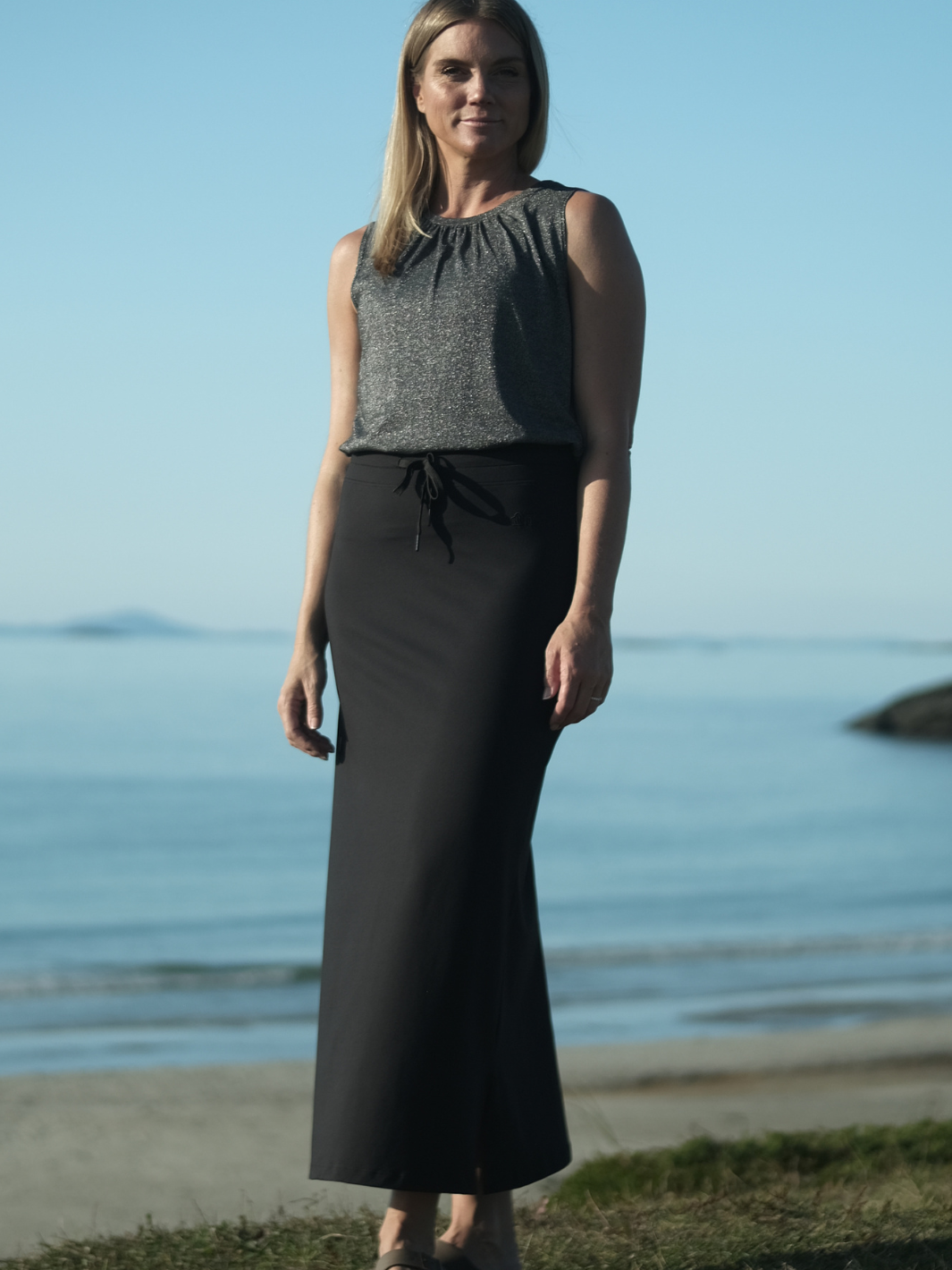 Easy MAXI skirt Black