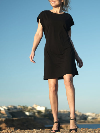 Relax T-shirt dress Black