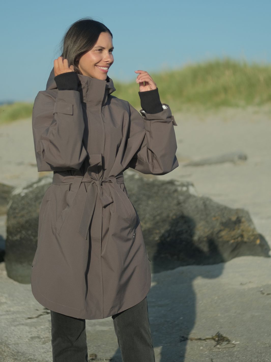 Lule The Wide Jacket Coffee