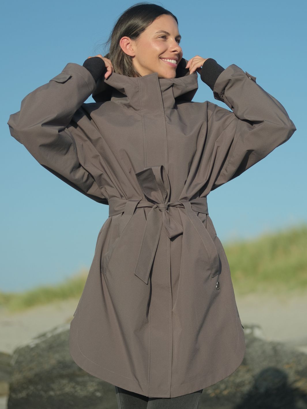 Lule The Wide Jacket Coffee