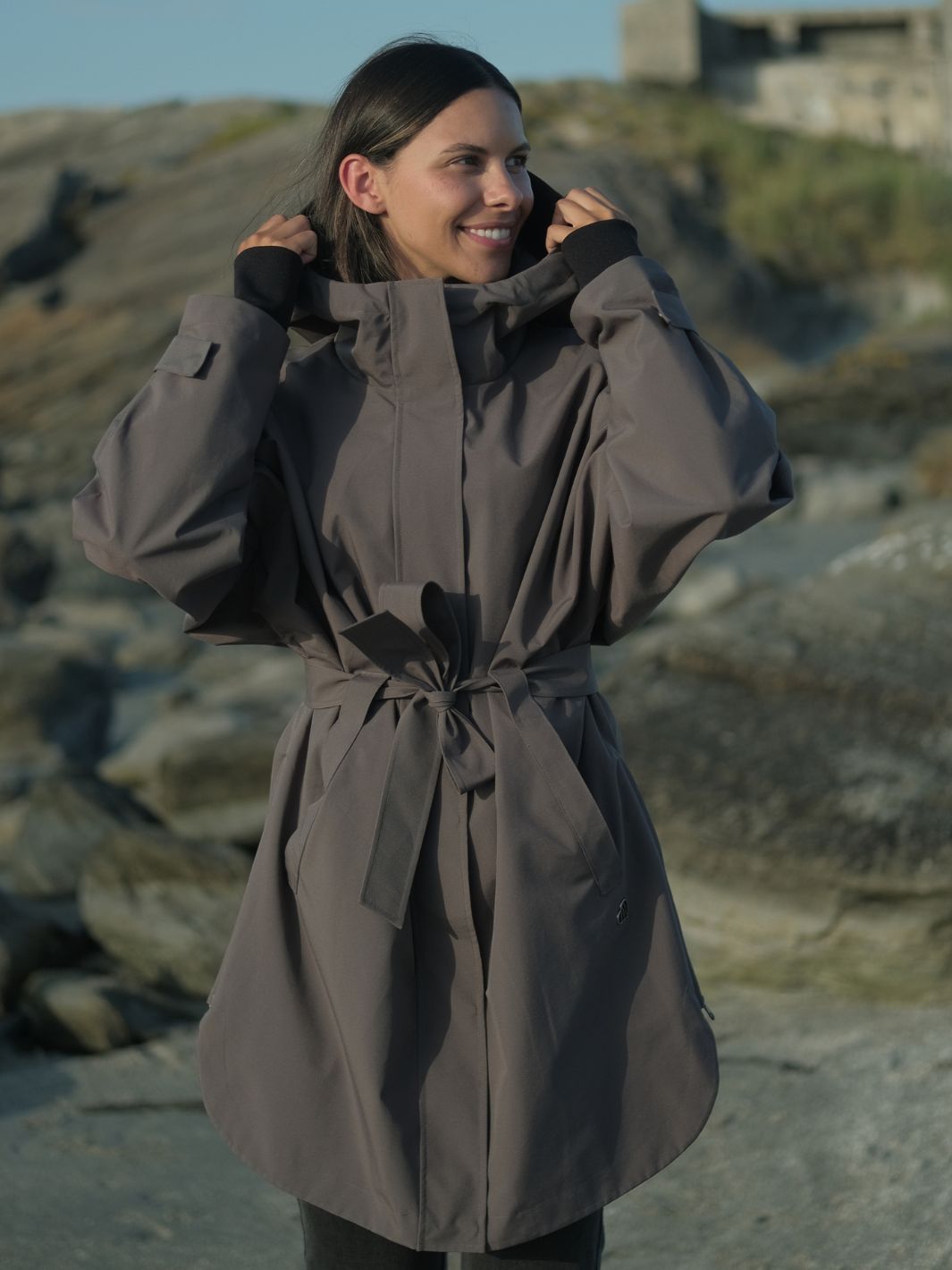 Lule The Wide Jacket Coffee