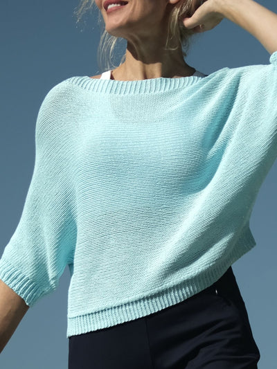 Siv Cotton Knit Sky Blue
