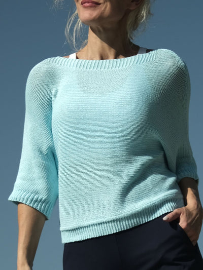 Siv Cotton Knit Sky Blue