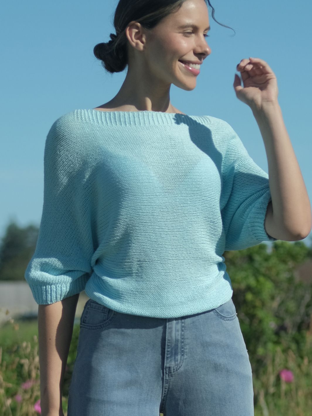 Siv Cotton Knit Sky Blue