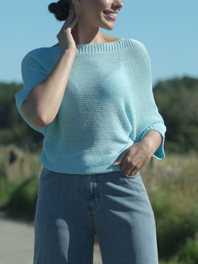 Siv Cotton Knit Sky Blue