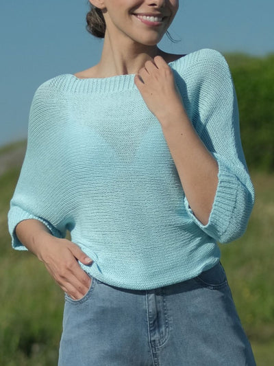 Siv Cotton Knit Sky Blue