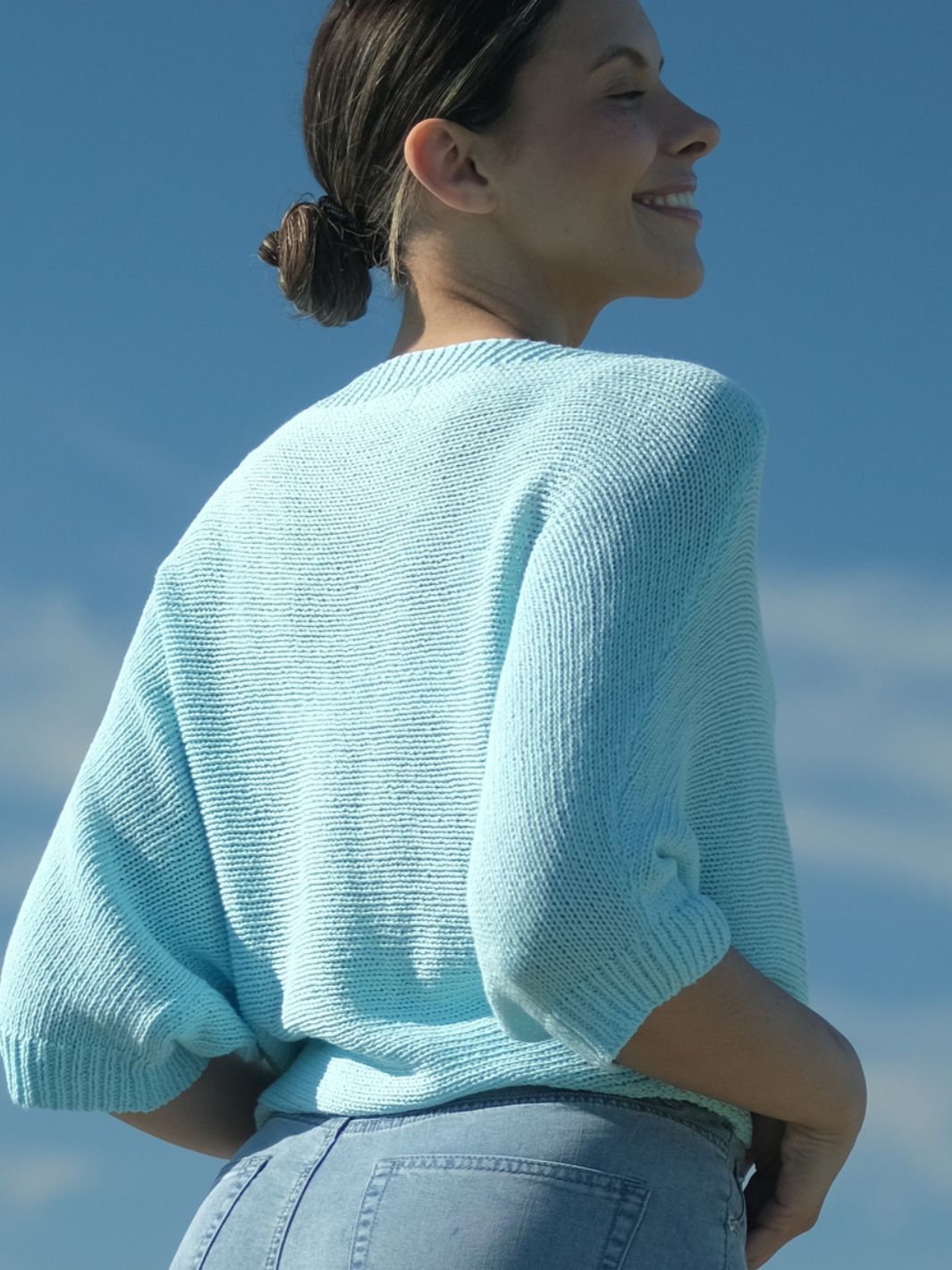 Siv Cotton Knit Sky Blue