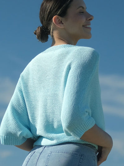 Siv Cotton Knit Sky Blue