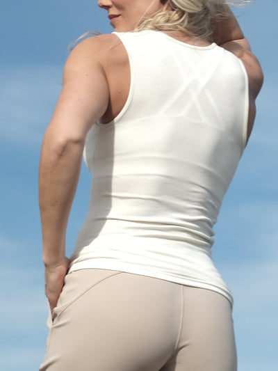 Lux Tank Cream white