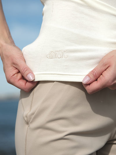 Lux Tank Cream white